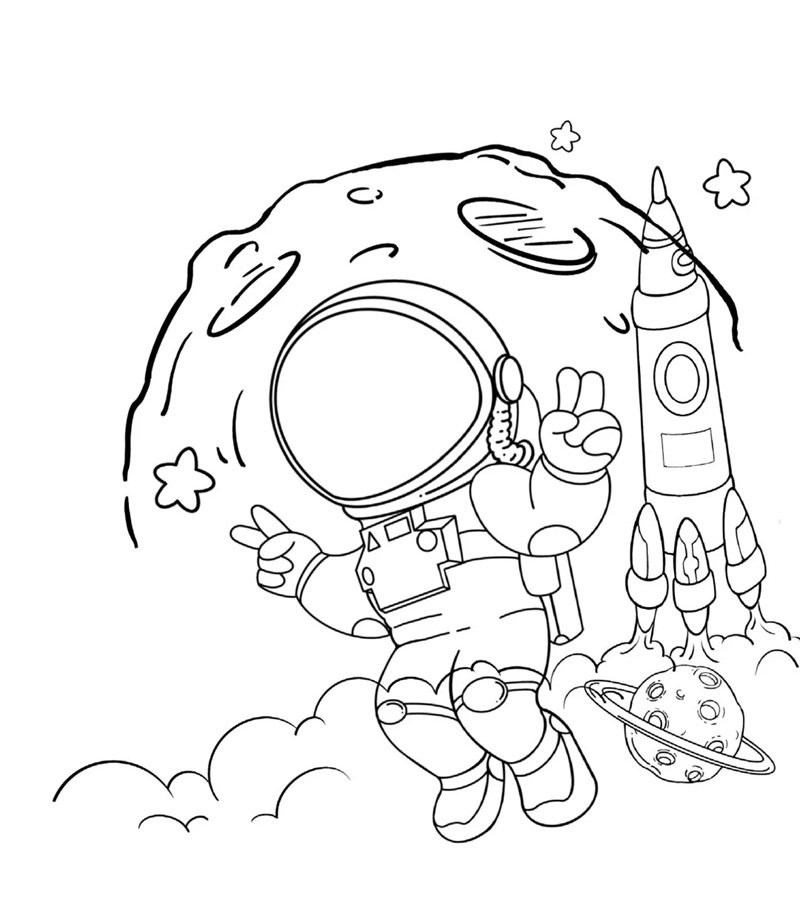 tô màu phi hành gia 33