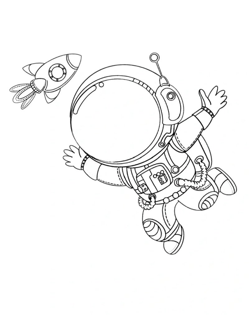 tô màu phi hành gia 37