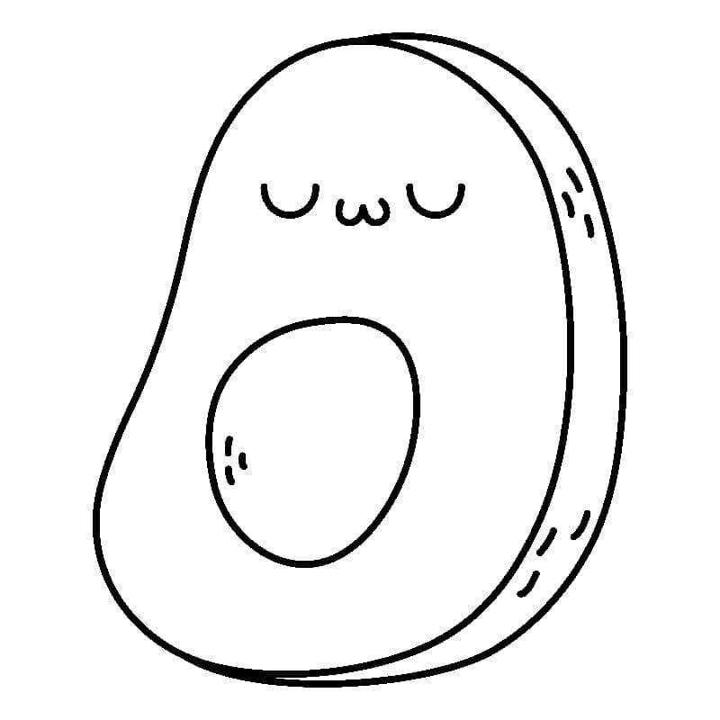 tô màu quả bơ 12