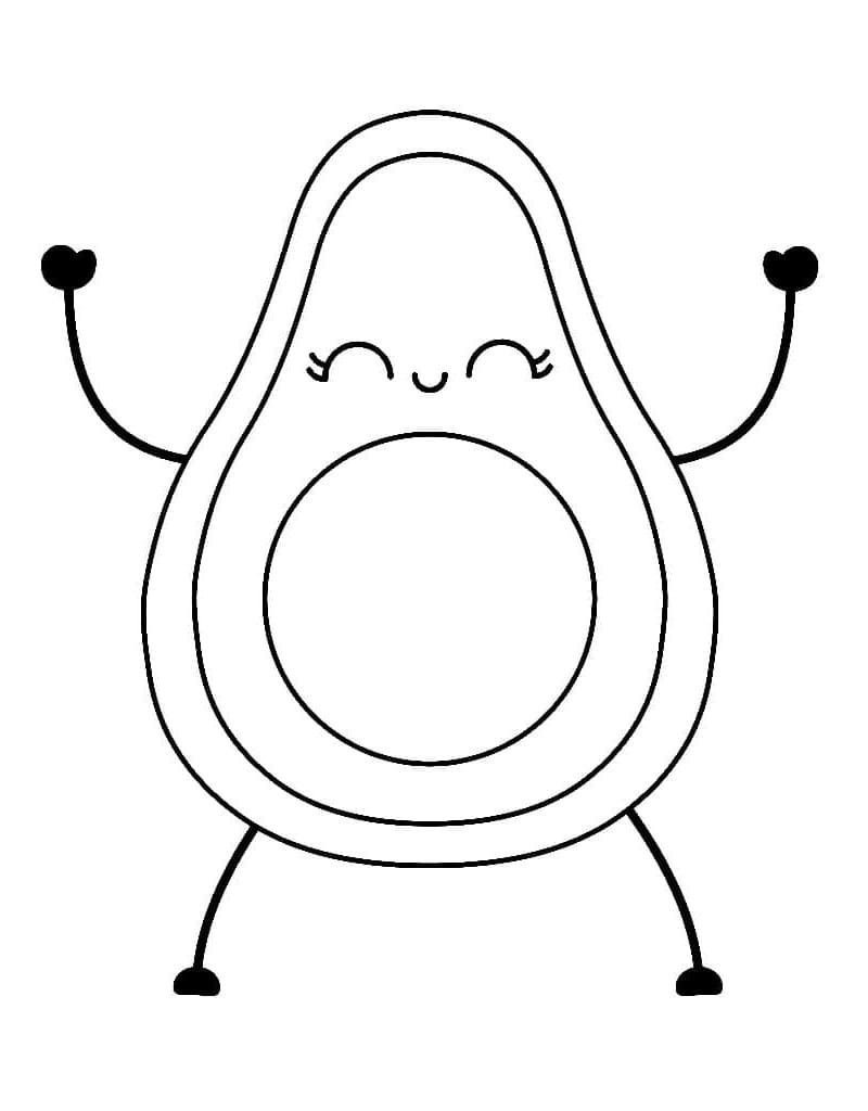 tô màu quả bơ 14