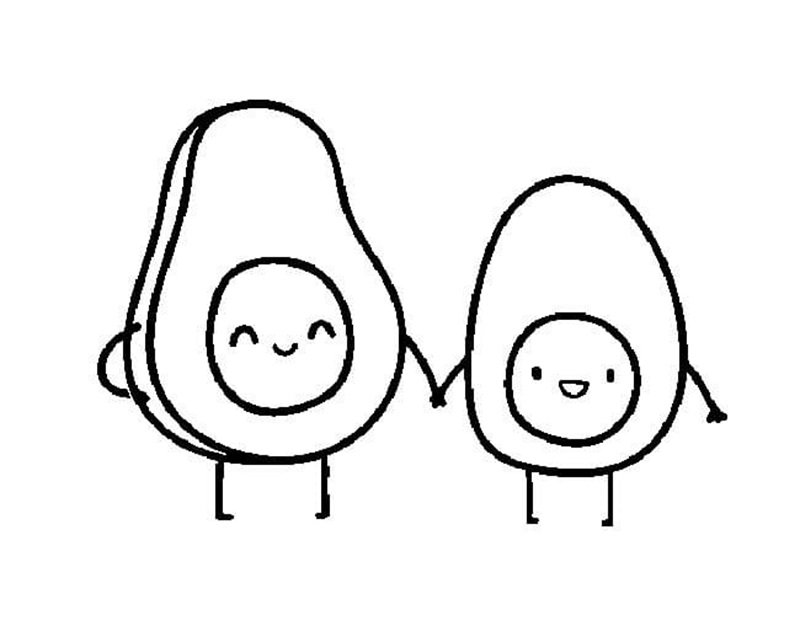 tô màu quả bơ 2