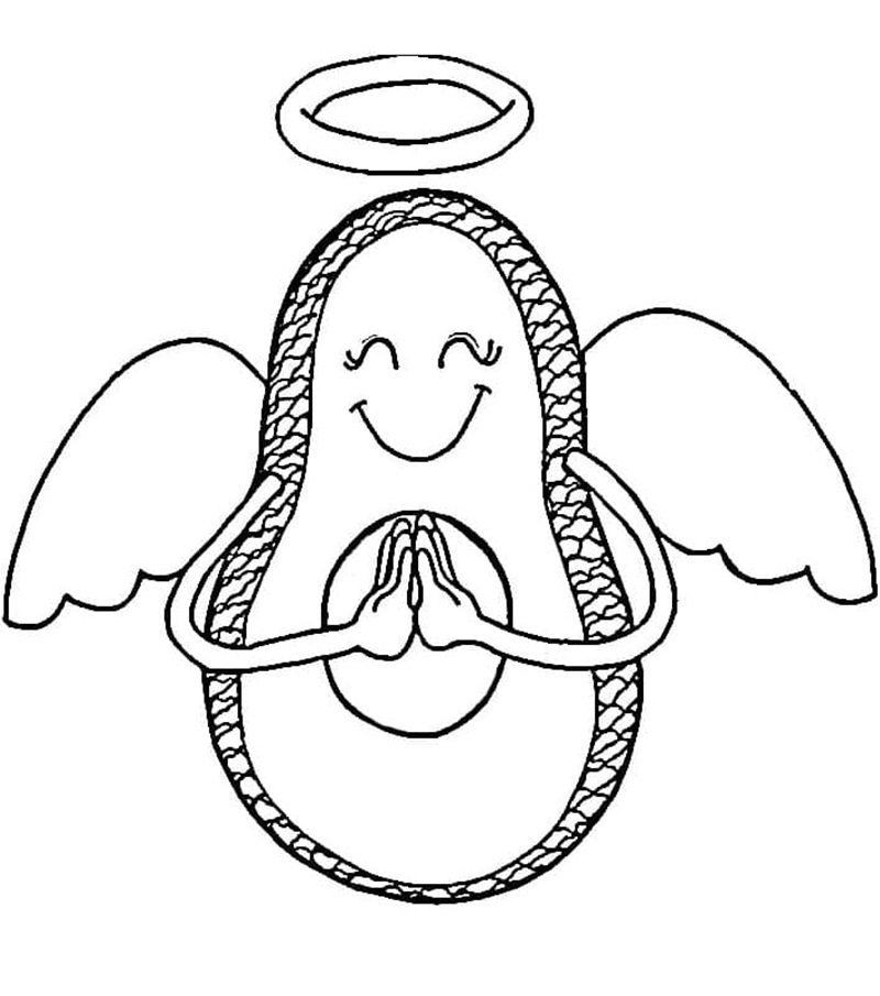 tô màu quả bơ 21