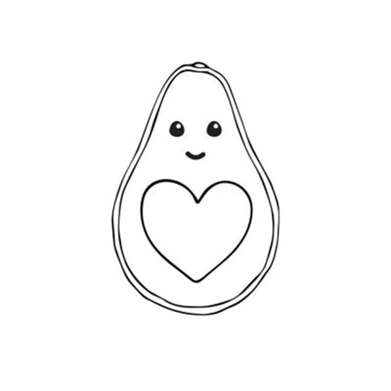 tô màu quả bơ 23