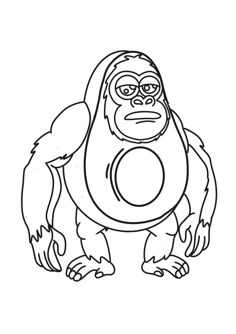 tô màu quả bơ 28