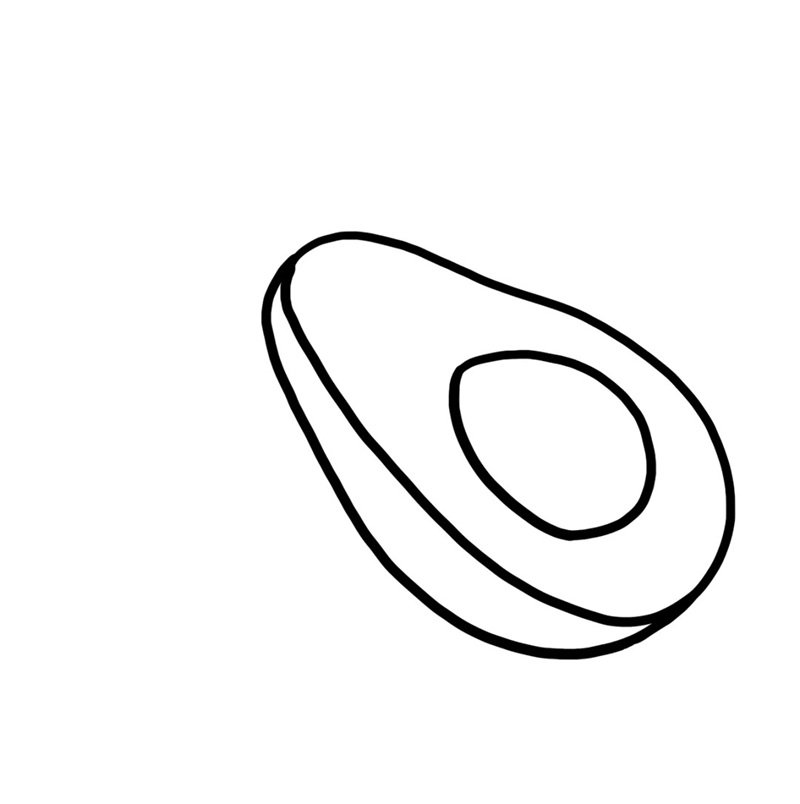 tô màu quả bơ 30