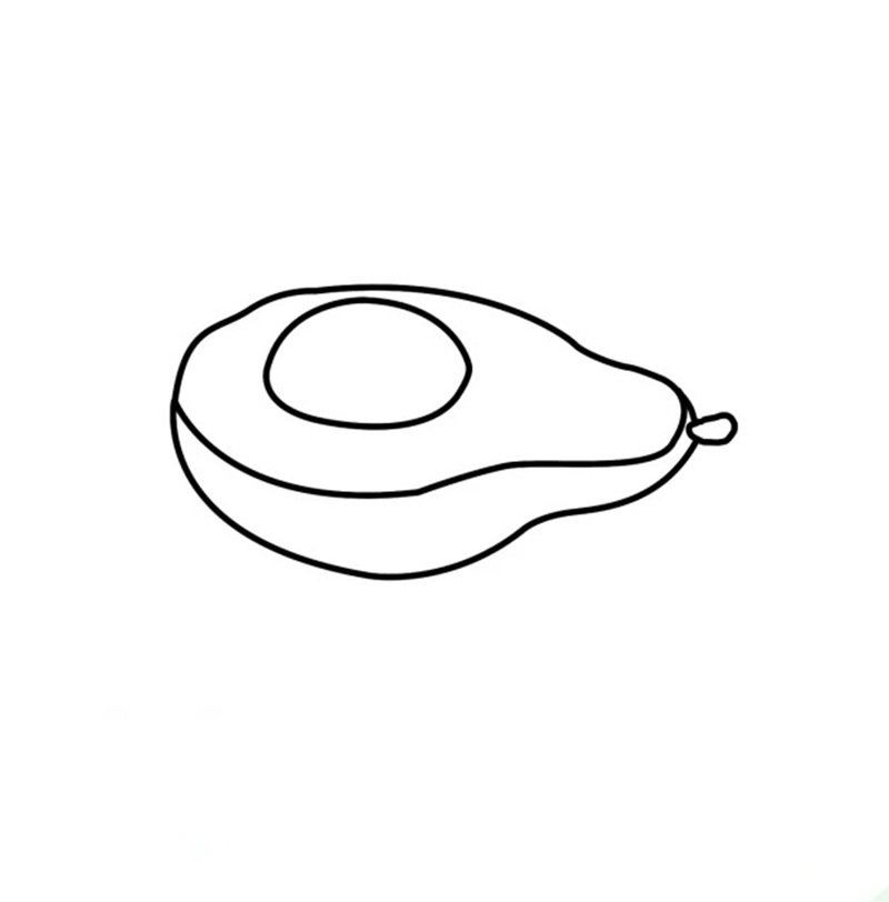 tô màu quả bơ 34