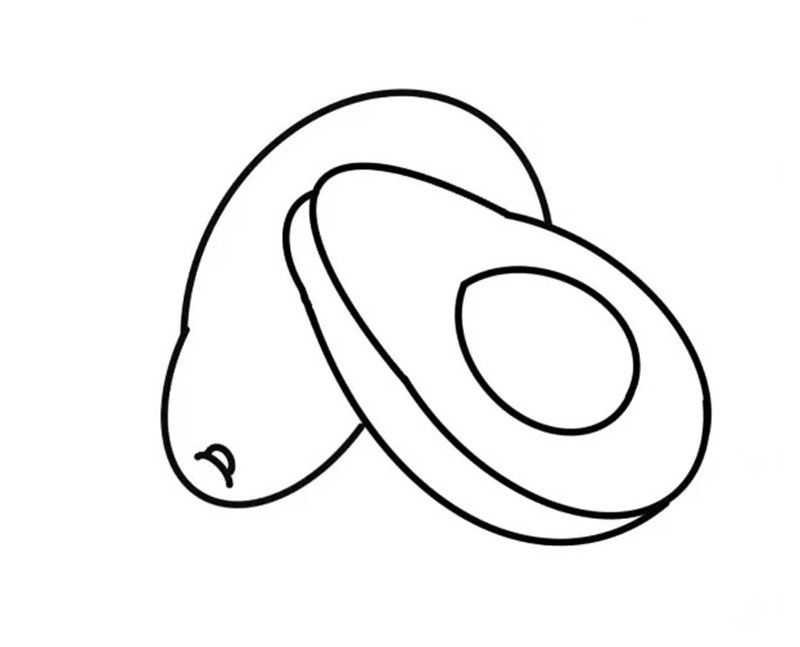 tô màu quả bơ 36