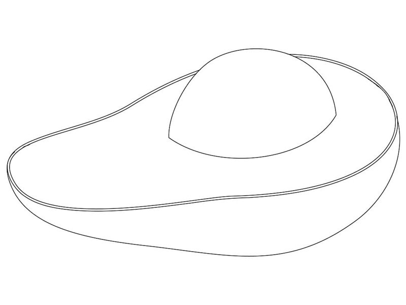 tô màu quả bơ 4