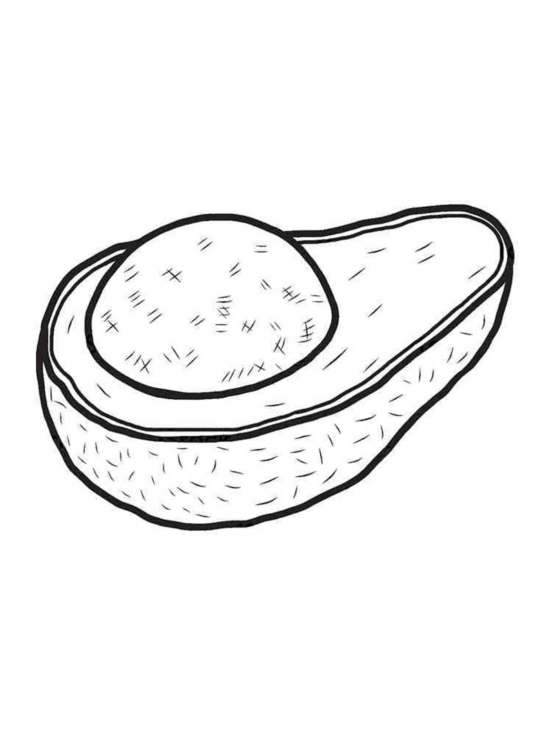 tô màu quả bơ 6