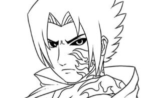 Tuyển tập 66+ tranh tô màu Sasuke cực chất dành cho teen