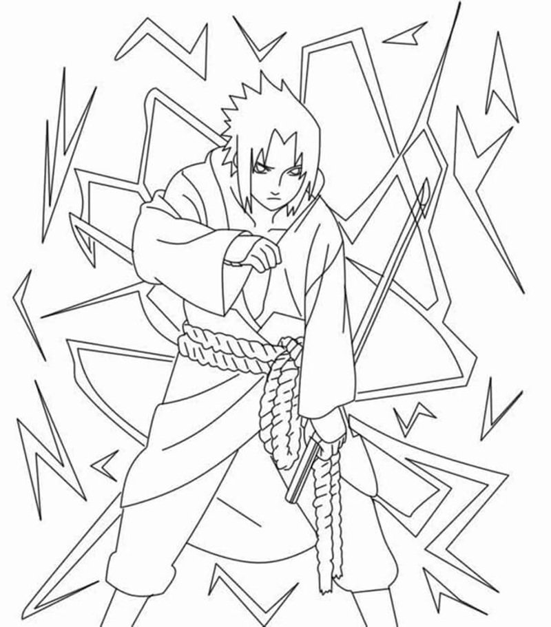 tô màu sasuke 19
