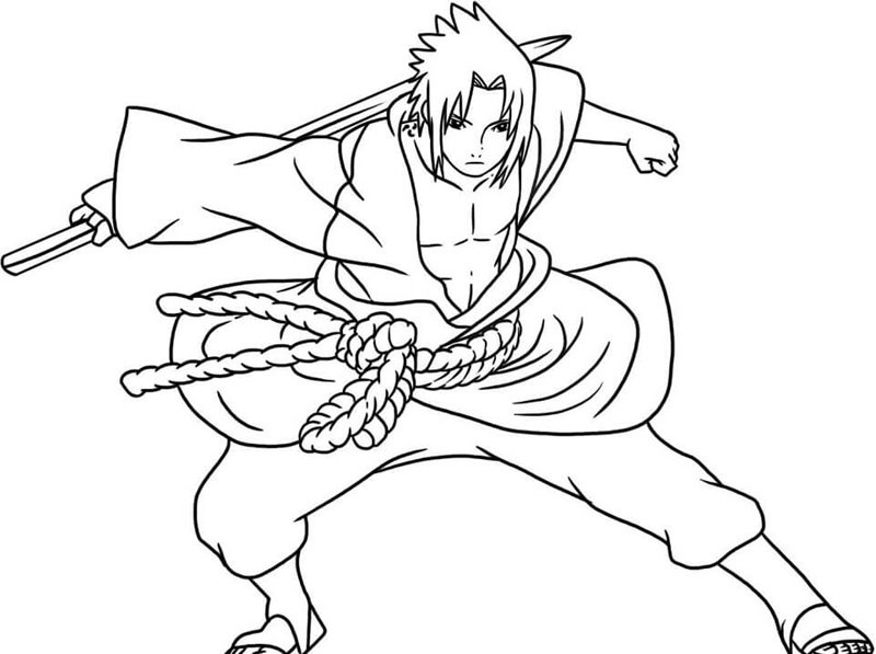 tô màu sasuke 8