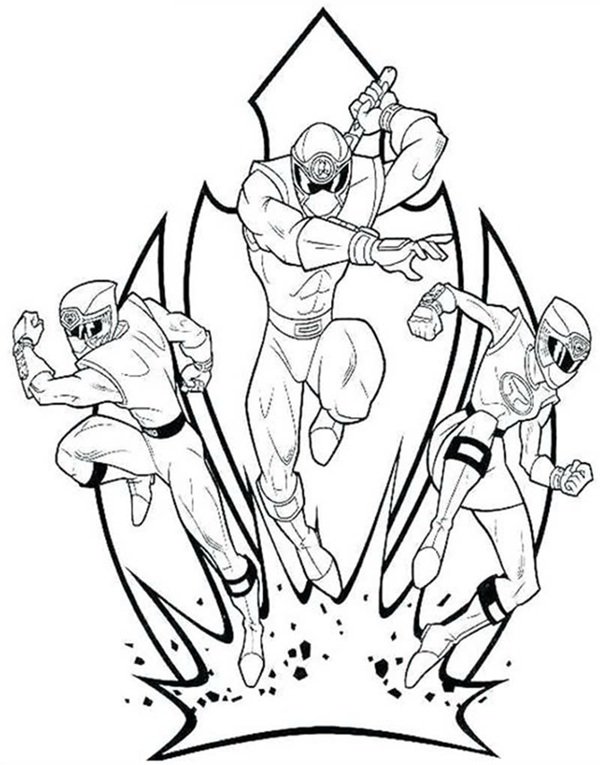tô màu siêu nhân gao 6