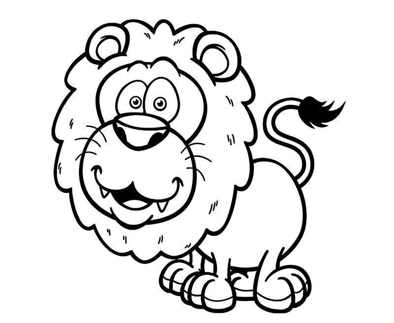 tô màu sư tử 10