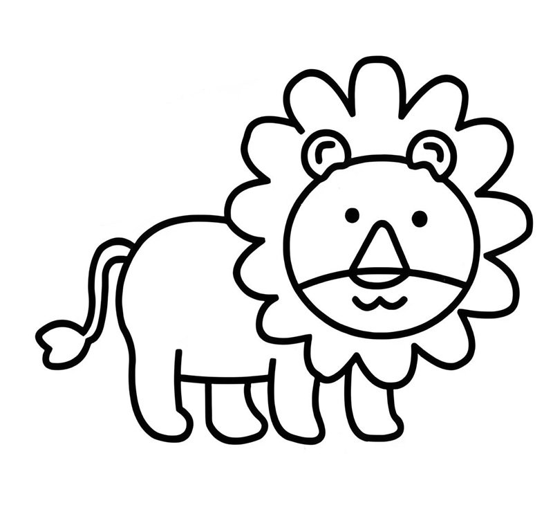 tô màu sư tử 12