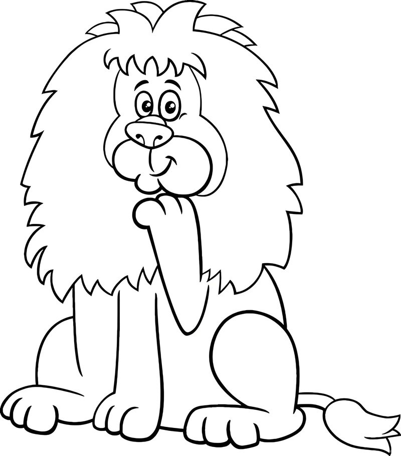 tô màu sư tử 14