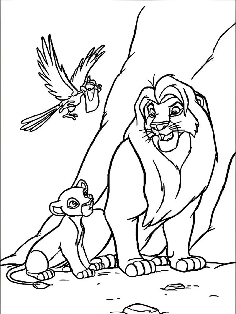 tô màu sư tử 15