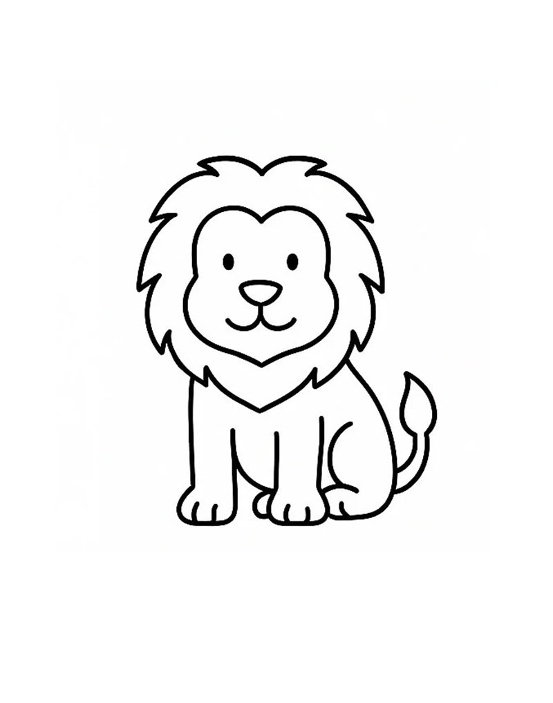 tô màu sư tử 18