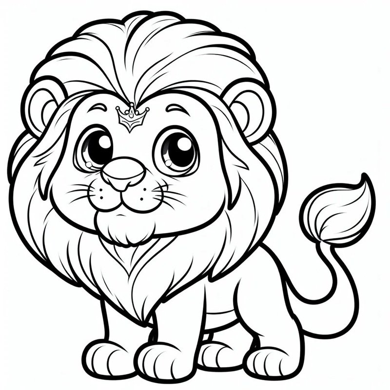 tô màu sư tử 28