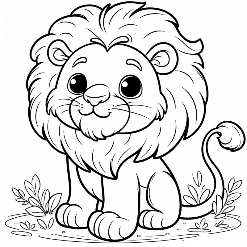 tô màu sư tử 29