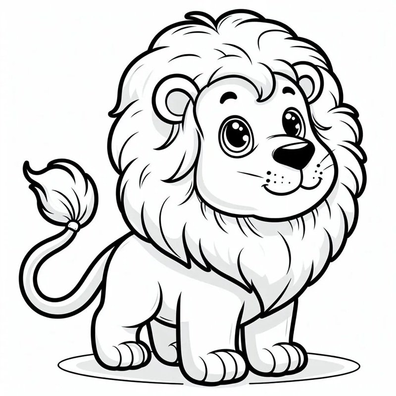 tô màu sư tử 30