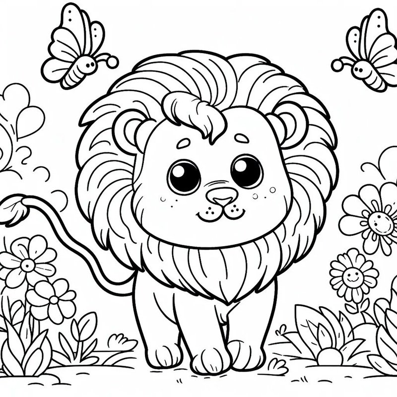 tô màu sư tử 31