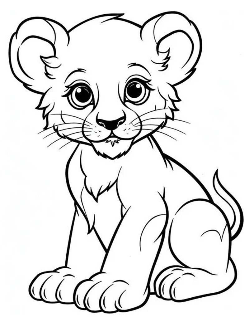 tô màu sư tử 36