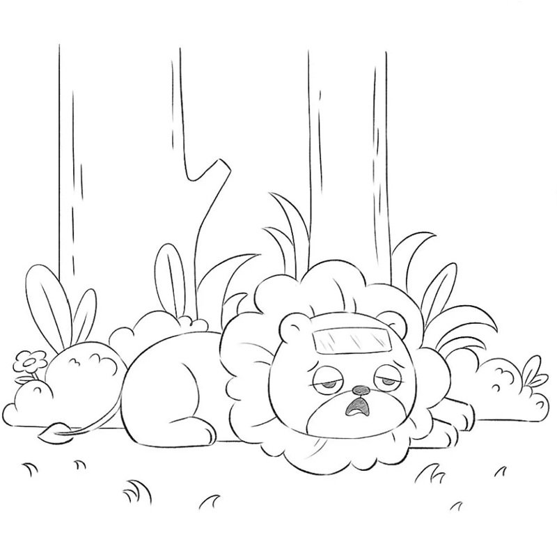 tô màu sư tử 37