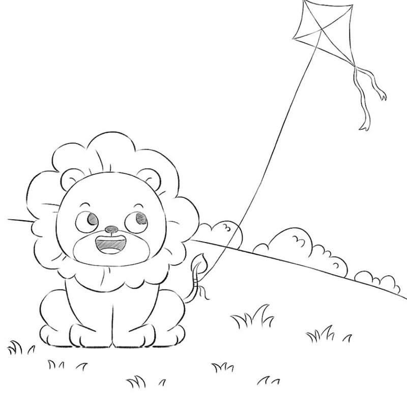 tô màu sư tử 38