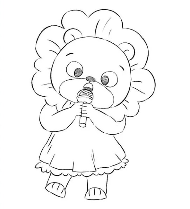 tô màu sư tử 39