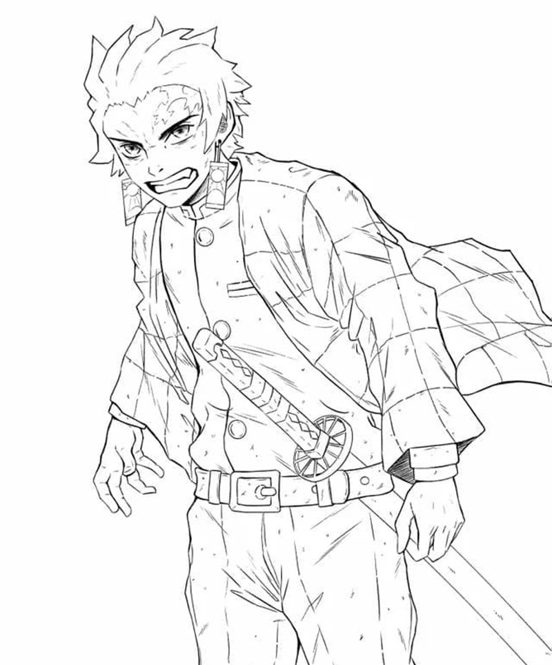tô màu tanjiro 25