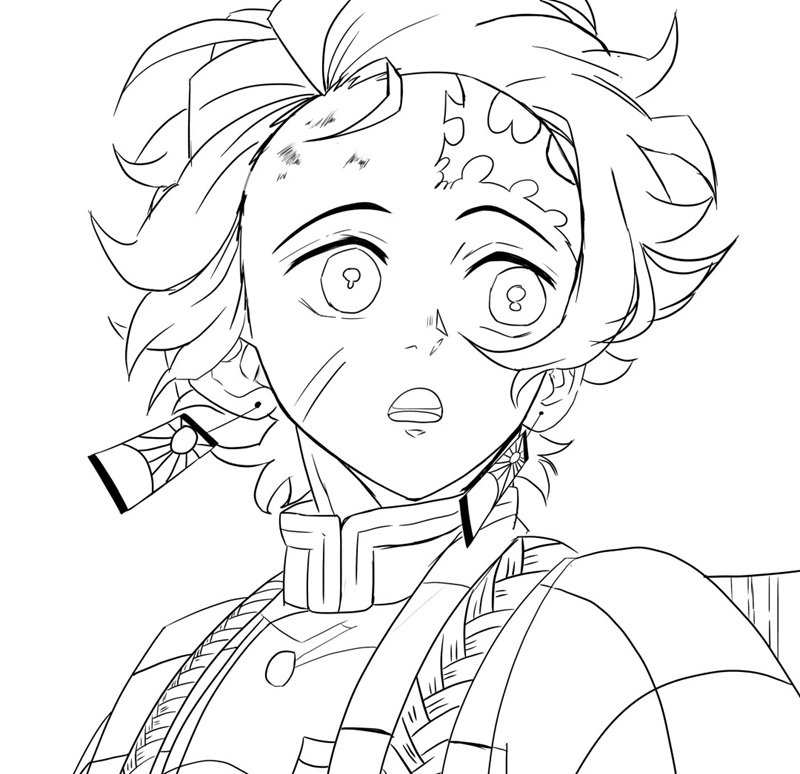 tô màu tanjiro 35