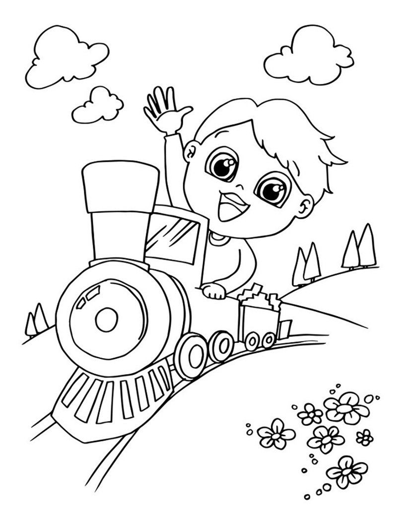 tô màu tàu hỏa 2