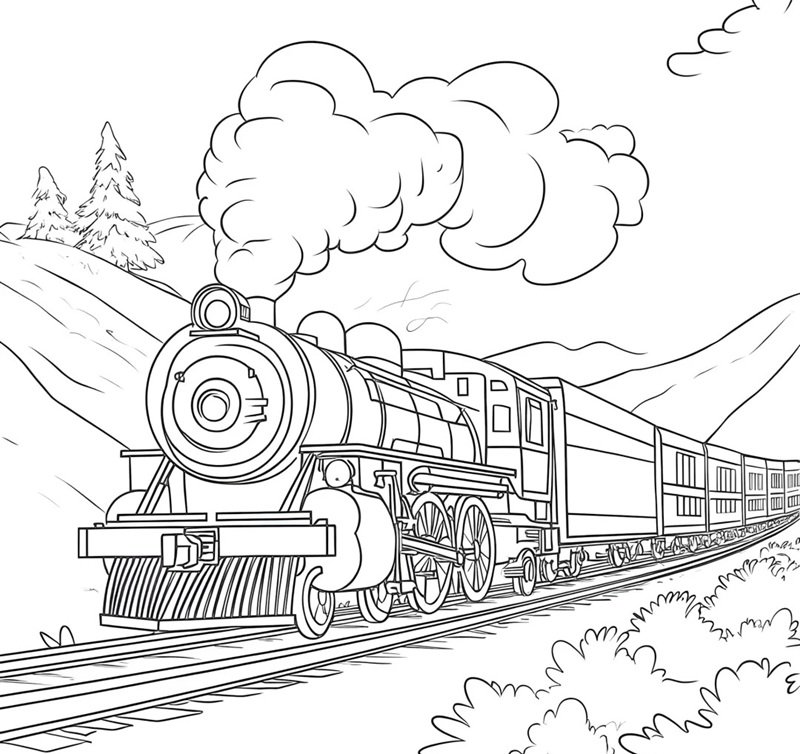 tô màu tàu hỏa 20