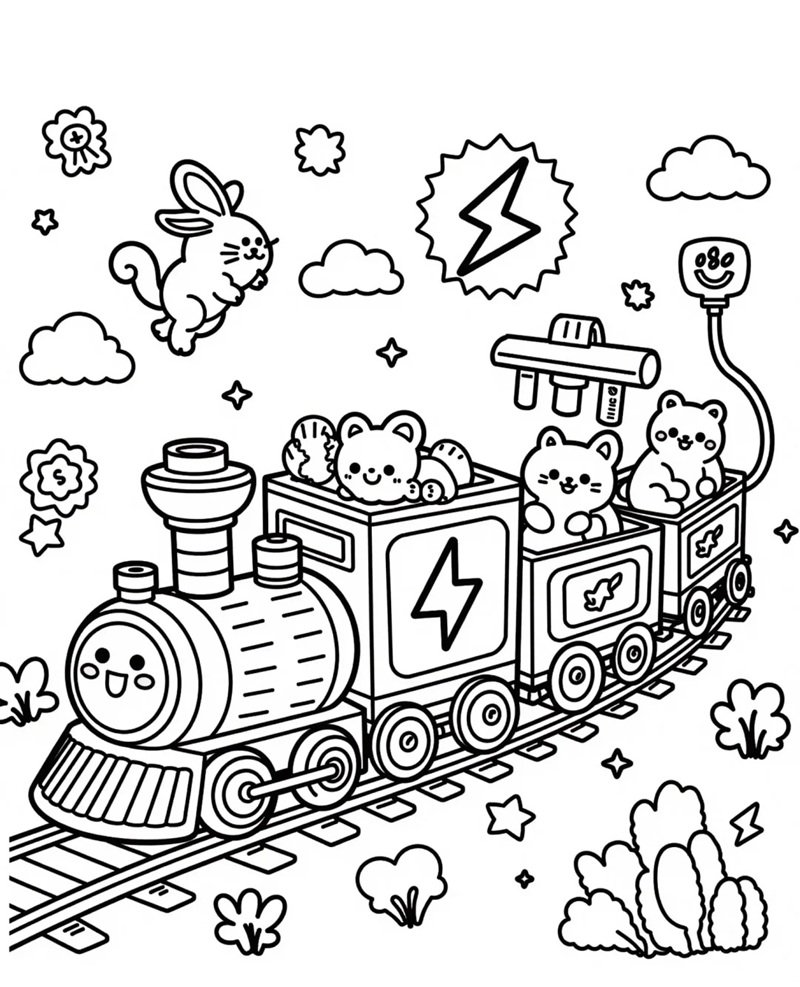 tô màu tàu hỏa 27