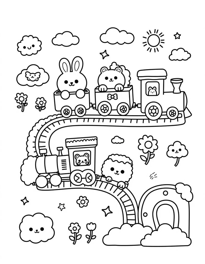 tô màu tàu hỏa 28