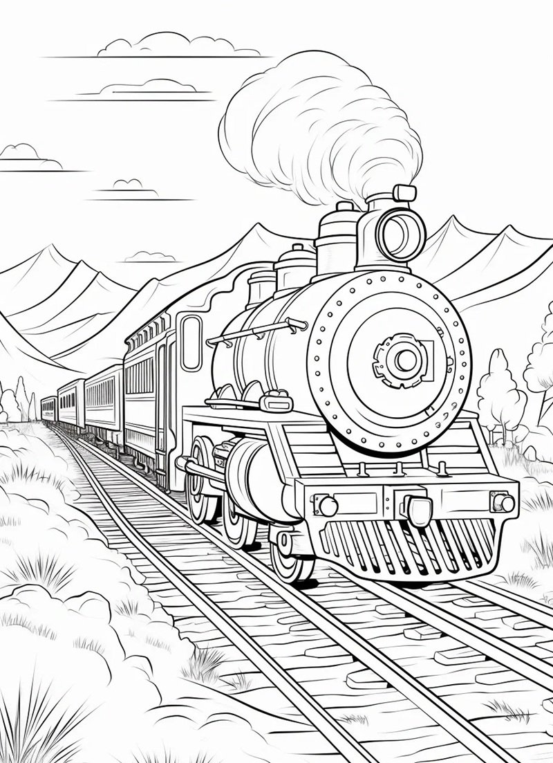 tô màu tàu hỏa 29