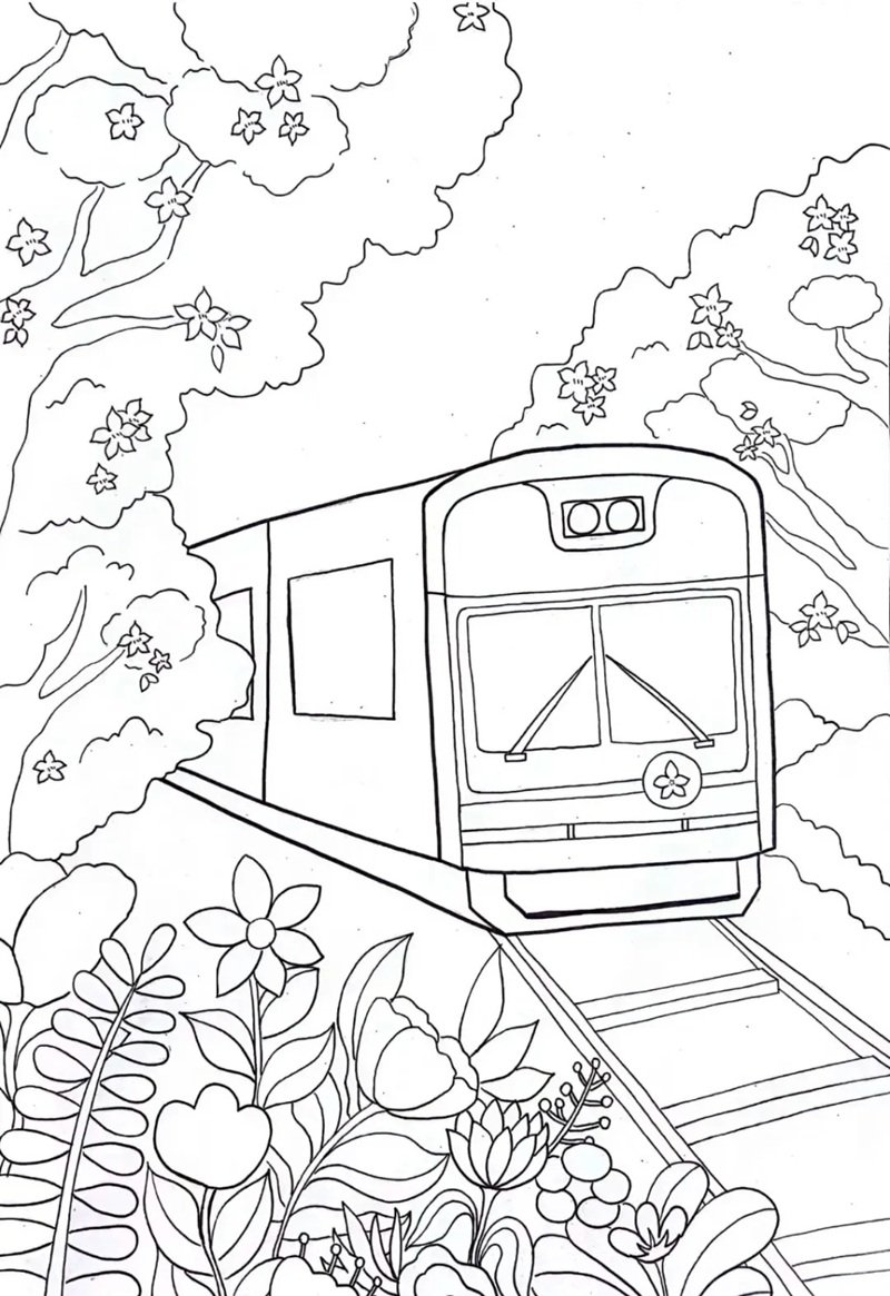 tô màu tàu hỏa 30