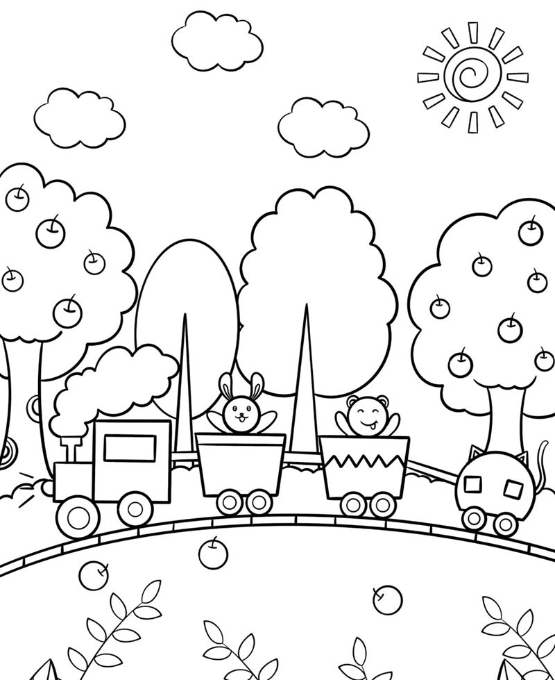 tô màu tàu hỏa 32