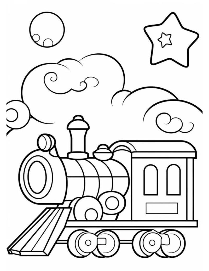 tô màu tàu hỏa 35