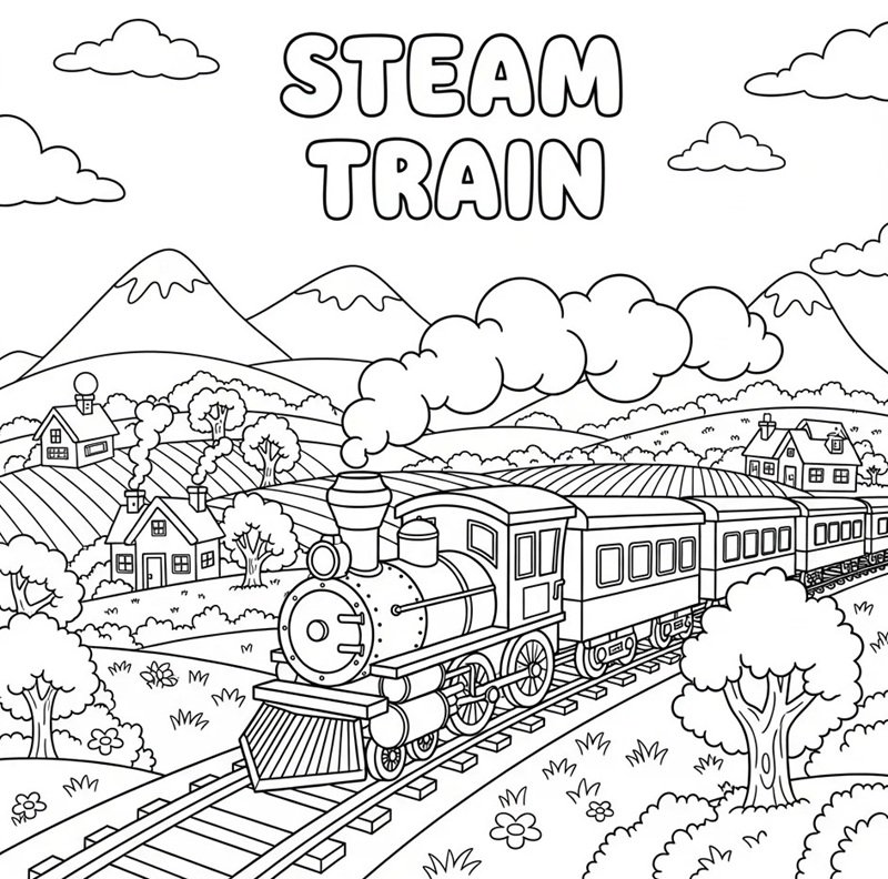 tô màu tàu hỏa 39