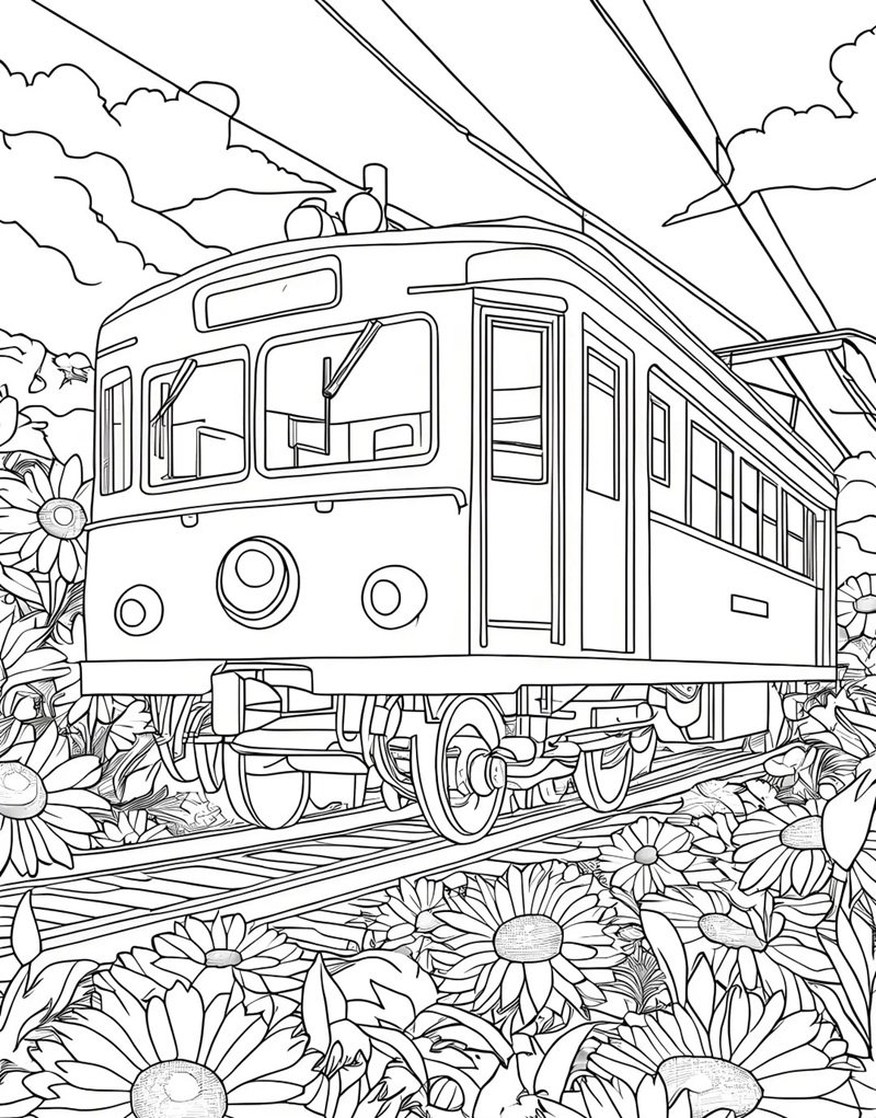 tô màu tàu hỏa 40