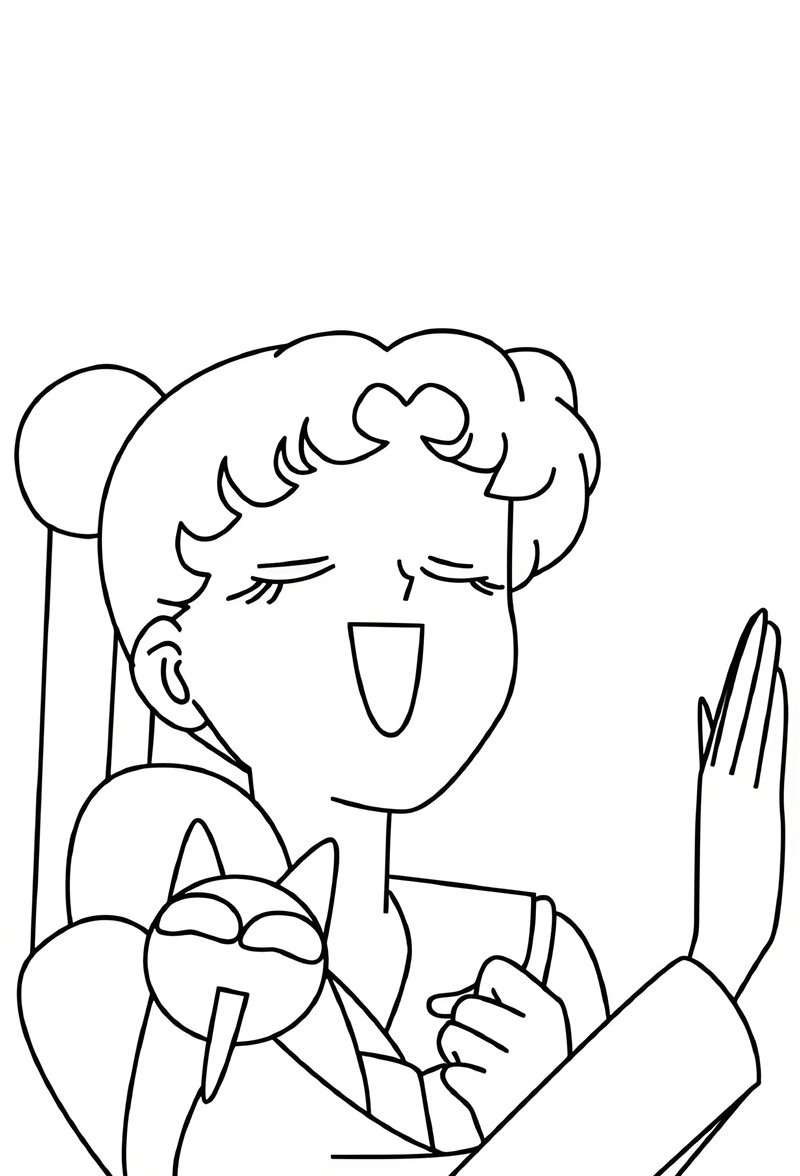 tô màu thủy thủ mặt trăng 11