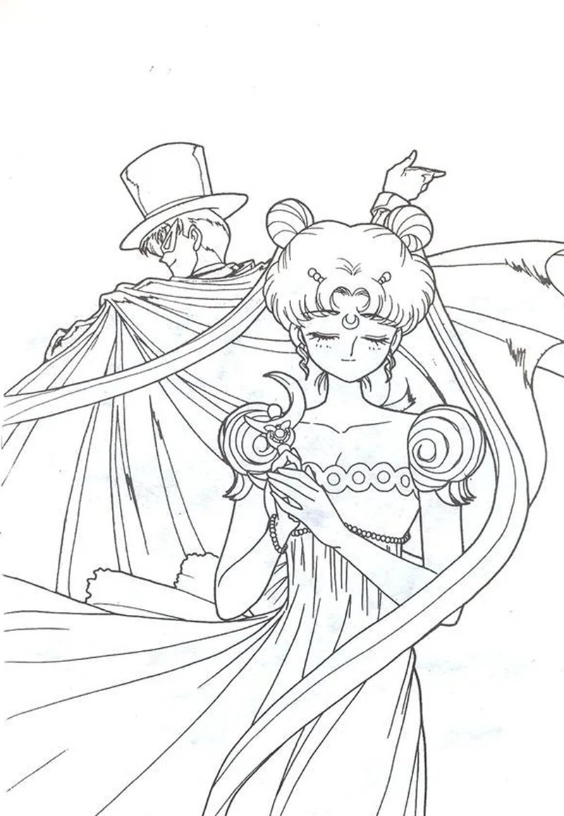 tô màu thủy thủ mặt trăng 22