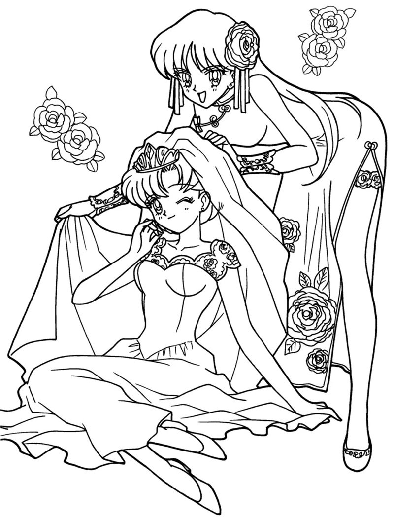 tô màu thủy thủ mặt trăng 25