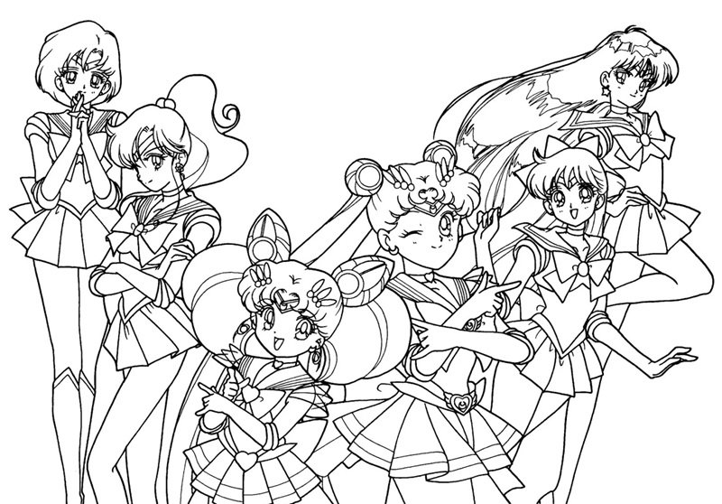 tô màu thủy thủ mặt trăng 27