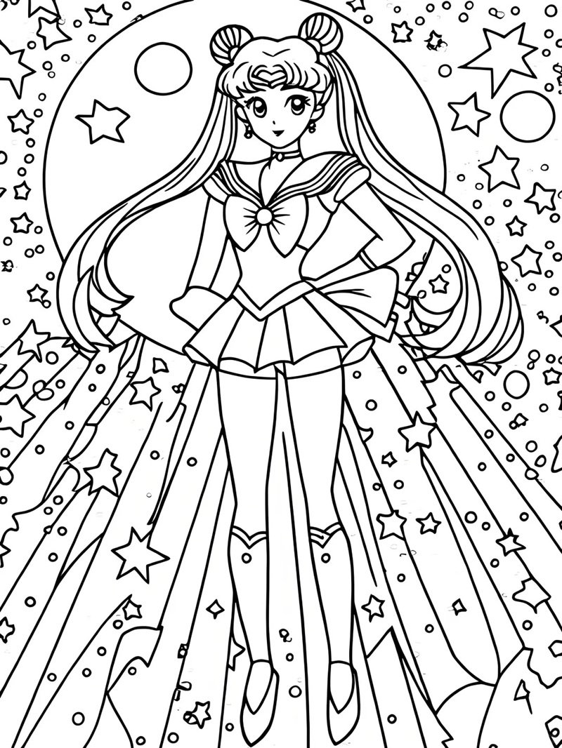 tô màu thủy thủ mặt trăng 30