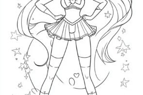 100+ tranh tô màu Thủy Thủ Mặt Trăng dễ thương hết nấc