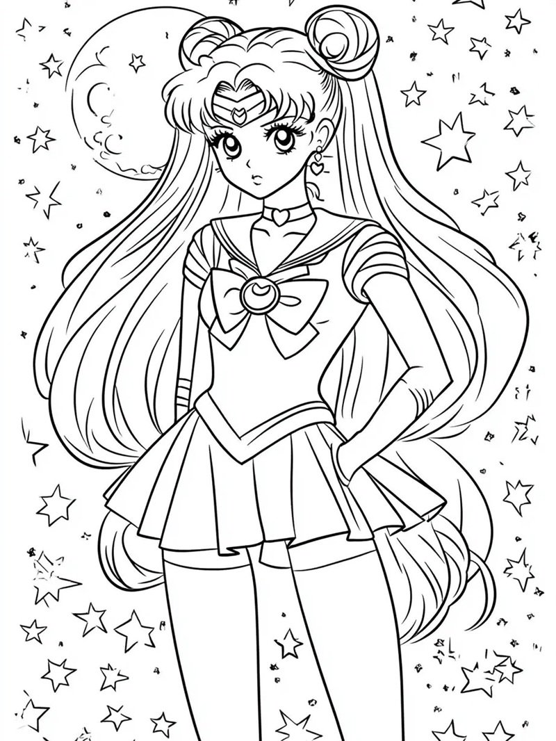 tô màu thủy thủ mặt trăng 39