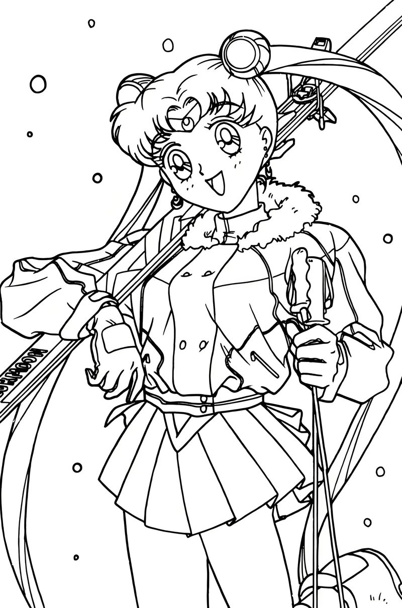 tô màu thủy thủ mặt trăng 7